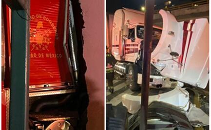 Camión de bomberos se impacta contra una casa tras chocar con un tráiler; hay seis lesionados