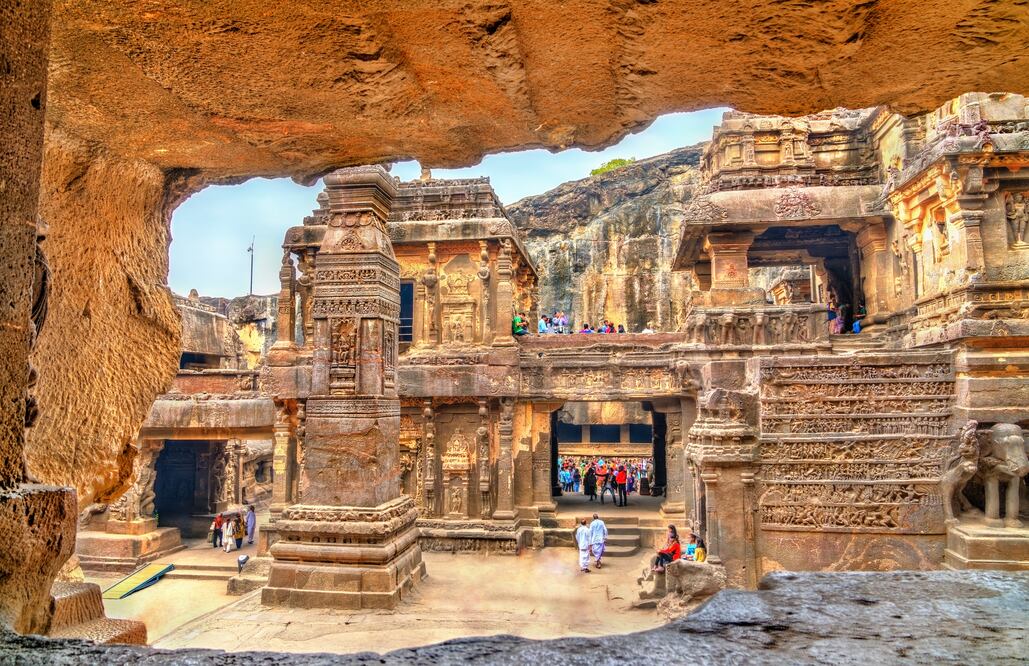 El Templo de Ellora, excavado en la montaña, es Patrimonio de la Humanidad. (Foto: Istock)