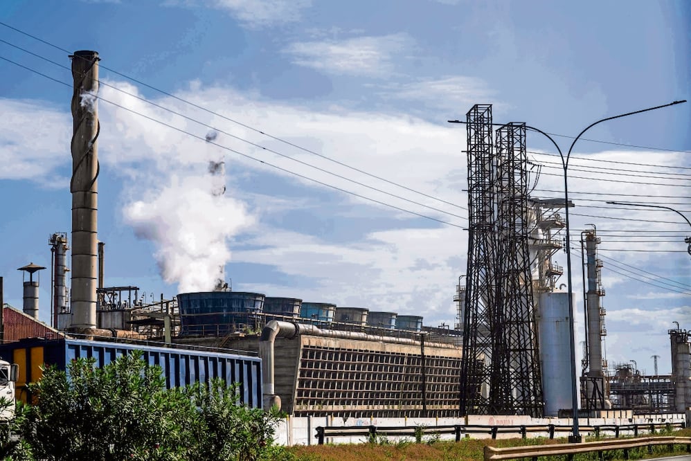 Refinería El Palito en Puerto Cabello, estado Carabobo, Venezuela. Foto: de Maryorin Mendez. AFP