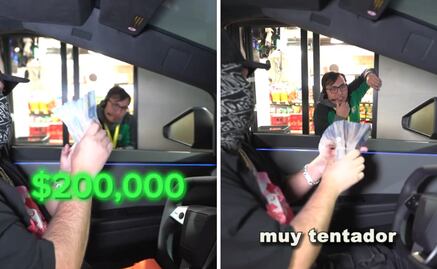 Tiktoker ofrece 200 mil pesos a empleado de 7-Eleven para que renuncie; su respuesta se volvió viral