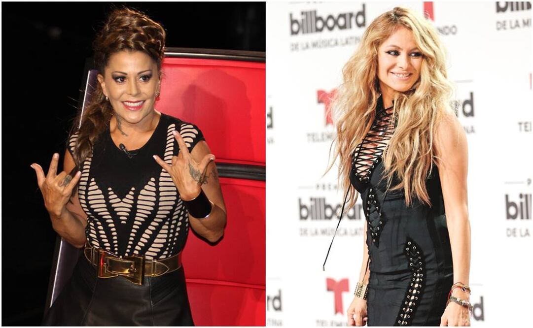 Alejandra Guzmán y Paulina Rubio. Foto: Archivo