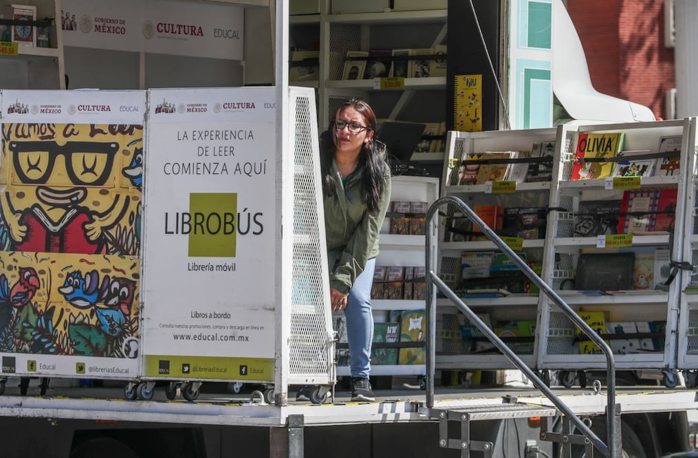 Fotos del librobús de Educal.
Foto: EL UNIVERSAL / Diego Simón Sánchez