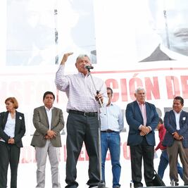 Reto a incrédulos, se acabará con la corrupción: AMLO