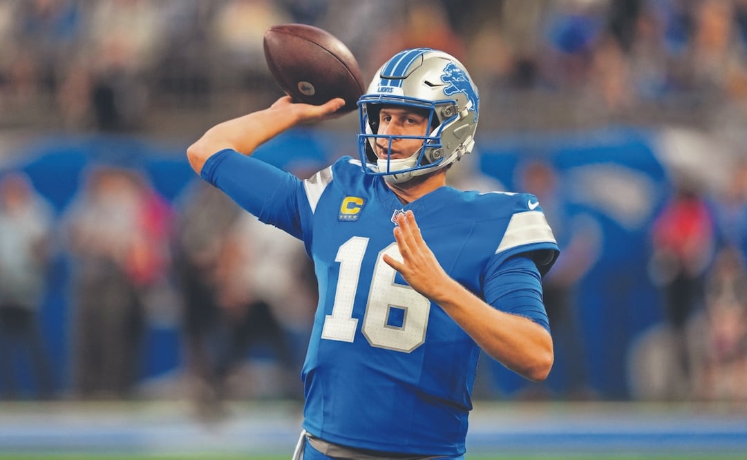 Jared Goff quiere estropear el debut de sus rivales en la flamante sede. Foto: Paul Sancya/ AP