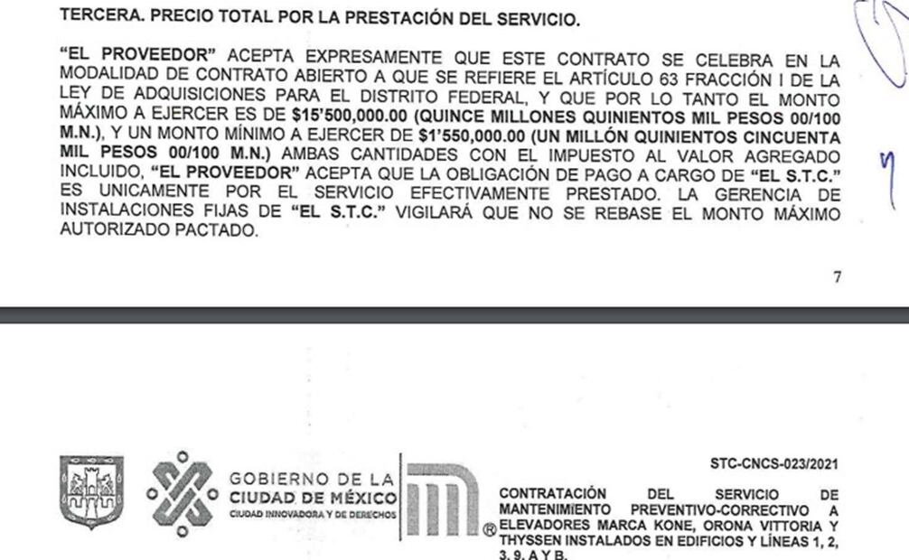 Metro CDMX bajo la supervisión de Sitravem, empresa de mantenimiento que vigilaba elevador donde murió menor de edad. Foto: Especial