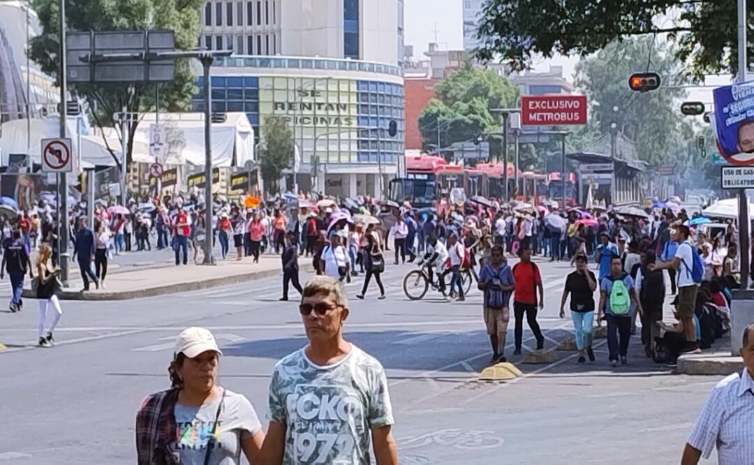 Manifestación del CNTE afecta vialidades de la CDMX. Foto: Juan Carlos Williams