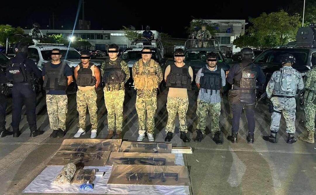 Detienen a 6 personas en Tabasco. Foto: Tomada de la cuenta de X de @OHarfuch.