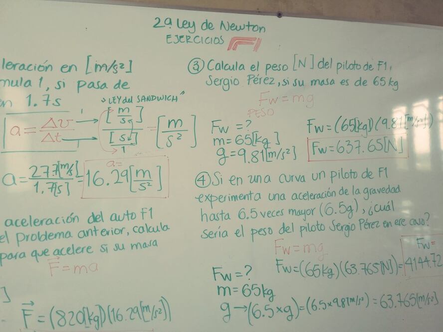 Maestra da clases de física con ejemplos de F1 y se vuelve viral 