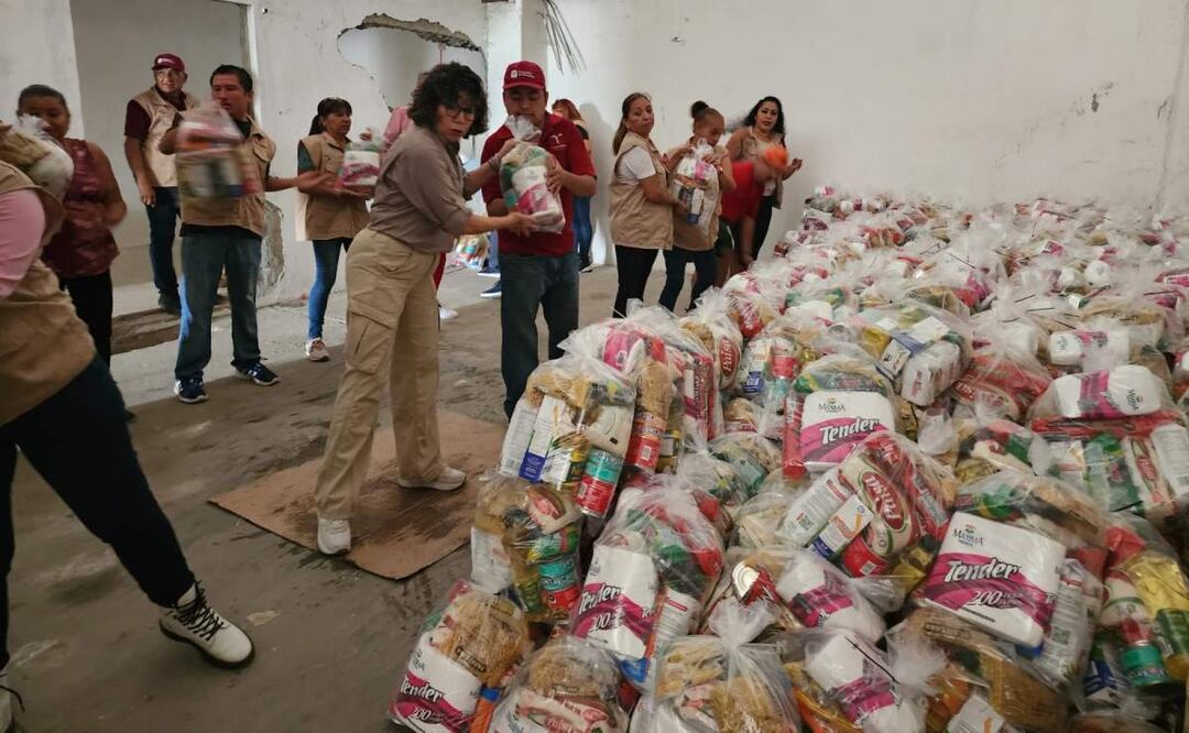 Entregan apoyos a más de 9 mil 215 hogares damnificados por las inundaciones en Tamaulipas (08/04/2025). Foto: Especial