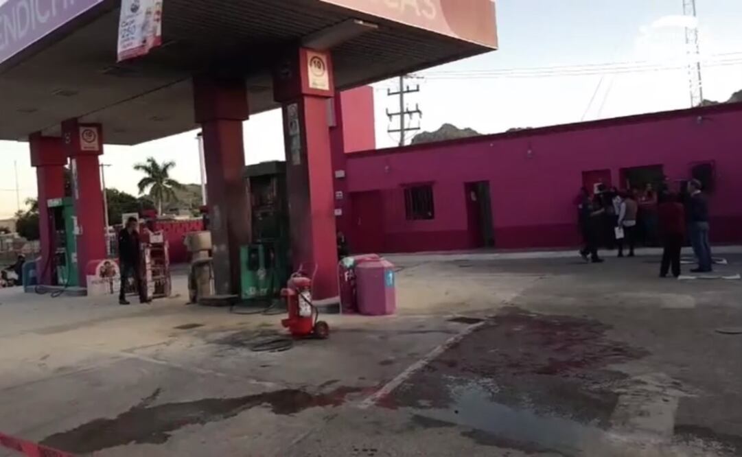 Foto: Especial / Difunden video de un incendio en una gasolinera en Sonora 