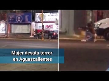 Mujer roba fusil de asalto a policía y dispara contra civiles en Aguascalientes