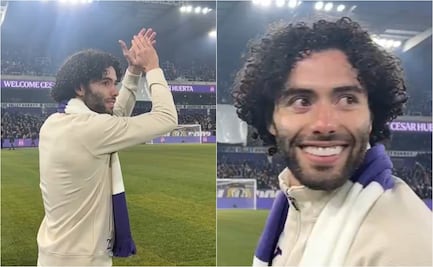 César 'Chino' Huerta tiene espectacular bienvenida de la afición del Anderlecht; agradeció las muestras de cariño