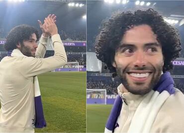 César 'Chino' Huerta tiene espectacular bienvenida de la afición del Anderlecht; agradeció las muestras de cariño