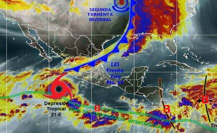 Se forma nueva depresión tropical en el Pacífico