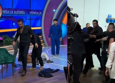 Video: Alberto del Río "El Patrón" se enfrenta a golpes con producción de Venga la Alegría; lo corren en pleno programa