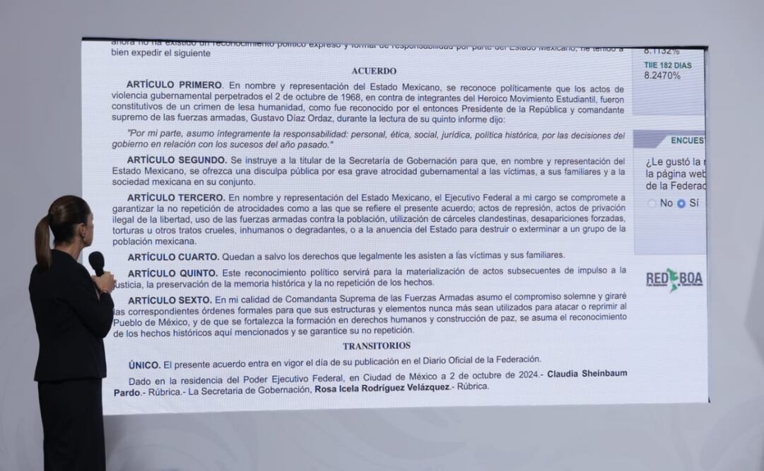 Ciudad de México 02 octubre 2025 Conferencia del pueblo encabezada por la presidenta Claudia Sheinbaum Pardo en el salón de tesorería de Palacio Nacional. Foto: Fernanda Rojas / EL UNIVERSAL
