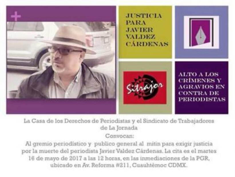 Periodistas protestan con #UnDíaSinPeriodismo tras crimen de Javier Valdez