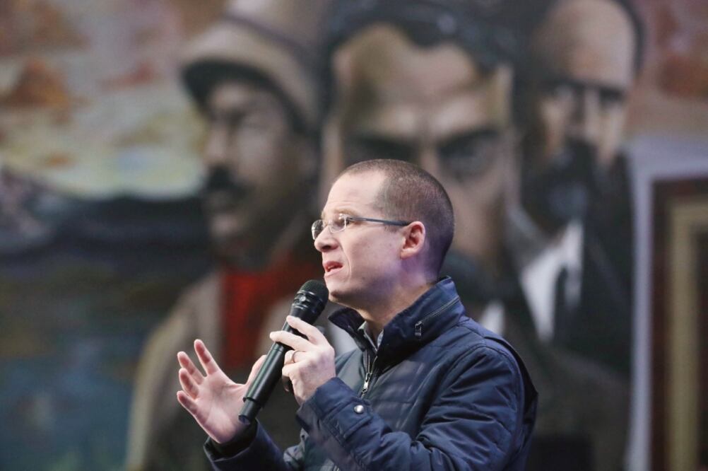 Ricardo Anaya Cortés aseguró que perdonar a delincuentes y corruptos es la semilla de la impunidad. (ARIEL OJEDA. EL UNIVERSAL)