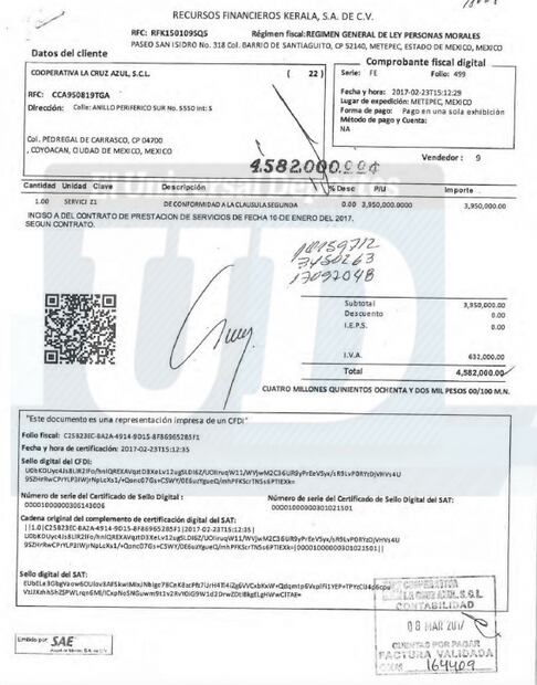 Revelan supuestas facturas falsas utilizadas por Guillermo Álvarez