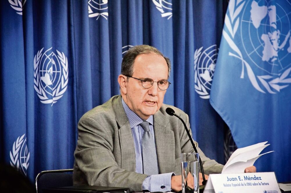 El relator de la ONU sobre tortura, Juan Méndez, fue notificado que no será posible este año atender su petición de regresar al país (ARCHIVO. EL UNIVERSAL)