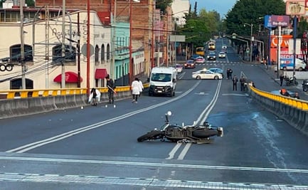Fallece motociclista tras derrapar en calles de Santa María la Ribera; investigan causas del accidente