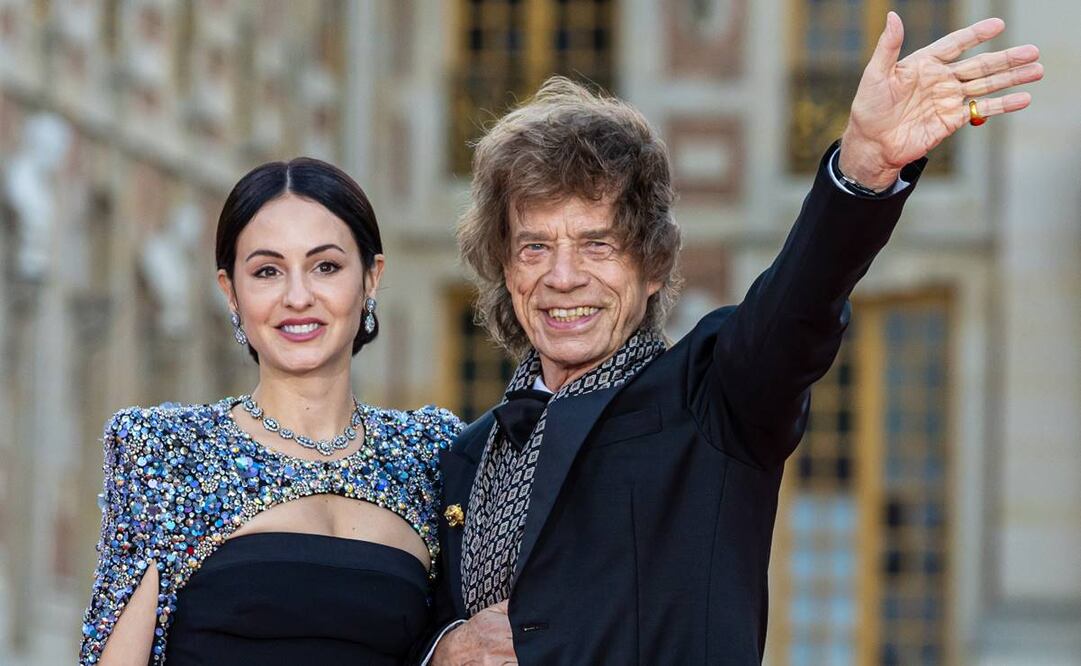Mick Jagger y su pareja actual, la bailarina Melanie Hamrick, con quien tiene un hijo en común. Foto: EFE.