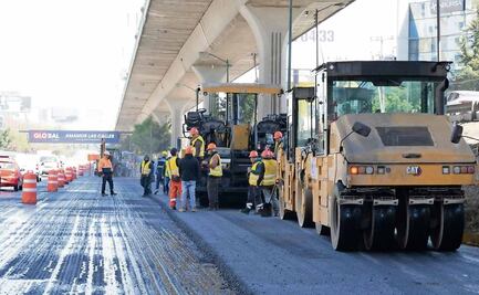 Obras de rehabilitación en Periférico Norte llevan 53% de avance, reportan