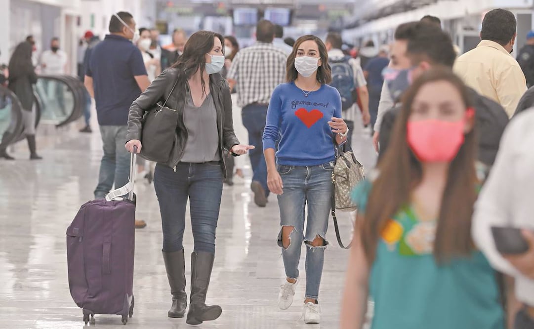 Los vuelos a EU se redujeron en 45% en el primer semestre. Foto: JUAN BOITES. EL UNIVERSAL
