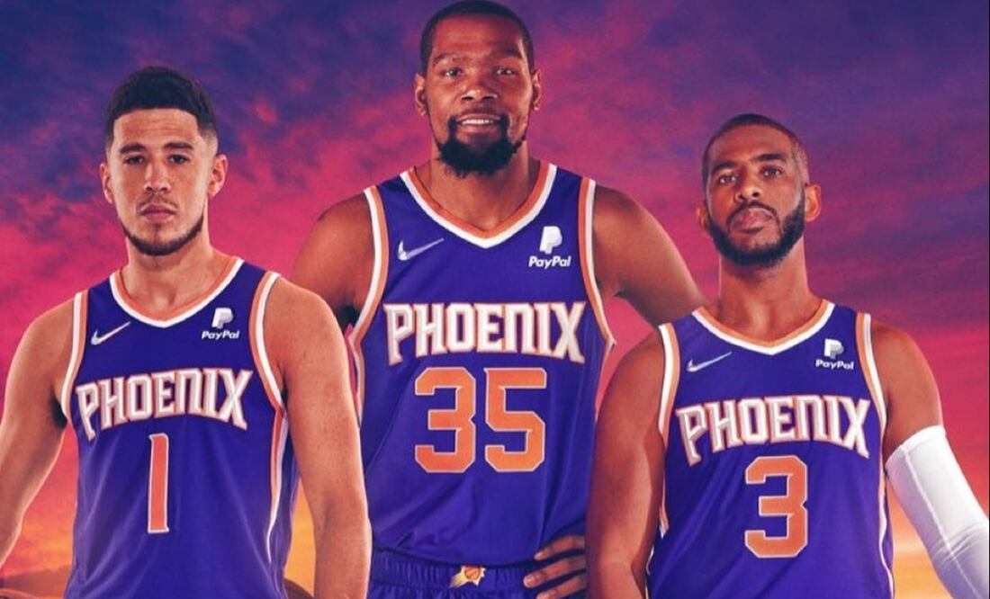 Devin Booker, Kevin Durant y Chris Paul / Foto: Especiales