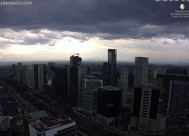 Reportan lluvia en norte y sur de la Ciudad de México