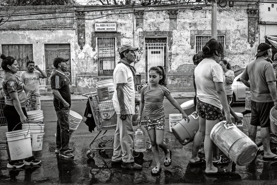 En 2022, habitantes de Monterrey enfrentaron una dura sequía. Foto: © César Rodríguez, Norwegian Red Cross, SNCA, The New York Times