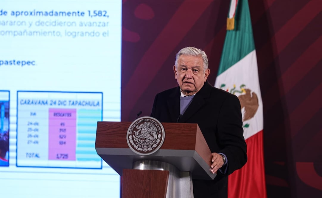 El presidente López Obrador rechazó que se hayan suspendido los traslados y devoluciones de migrantes en situación irregular por falta de presupuesto. Foto: Gabriel Pano / EL UNIVERSAL