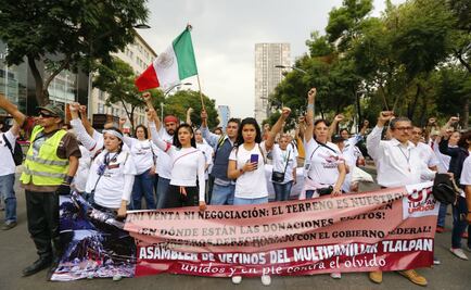 Marchan damnificados del 19-S hacia el Zócalo capitalino