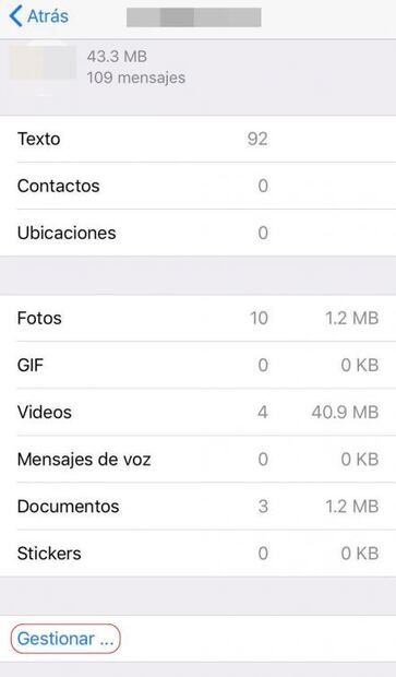 Cómo liberar espacio de WhatsApp en tu celular