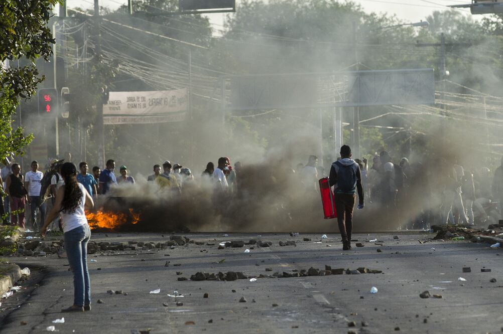 Protesta en Nicaragua del 20 de abril. Fotografía: EFE