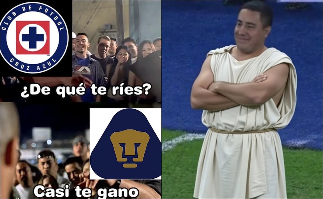 Pumas y Cruz Azul se roban los mejores MEMES tras empatar de manera agónica en CU / FOTO: ESPECIAL
