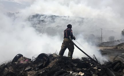 Sin clases escuelas de Chimalhuacán y Chicoloapan, tras incendio en tiradero Escalerillas