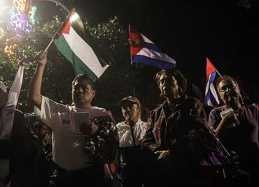 Cubanos en México protestan en embajada de EU contra bloqueo en votación de la ONU; medida es "criminal y genocida", dicen
