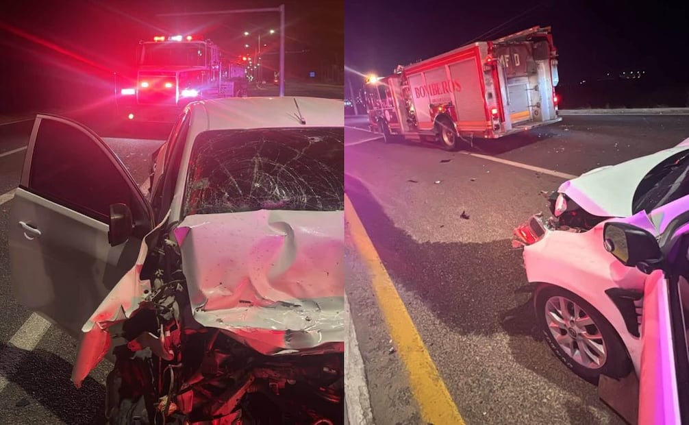 Cuatro personas resultan heridas tras choque en Todos Santos, BCS; rescatan a ocupantes de un auto volcado.
Foto: Especial.