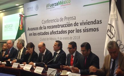 Más de 17 mil viviendas, en proceso de reconstrucción tras sismos: Sedatu