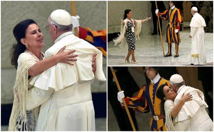 La mujer que dio abrazo efusivo al Papa