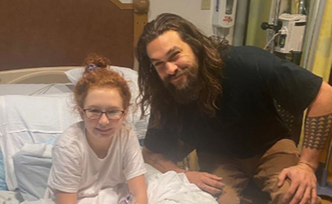 Jason Momoa convive con los niños. Foto: Instagram 