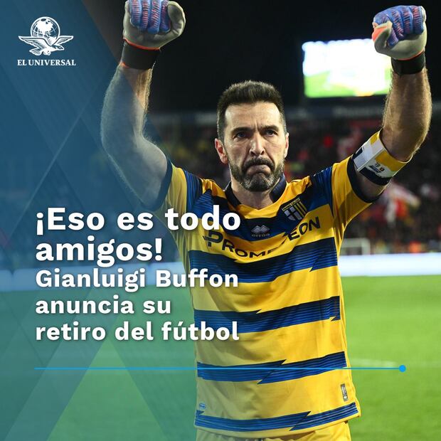 Buffon se despide del futbol