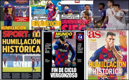Portadas del mundo destrozan al Barcelona