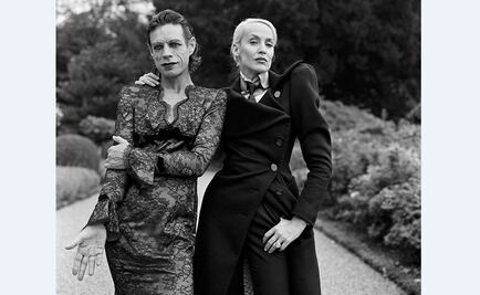 Publican foto de Jagger con vestido y maquillaje