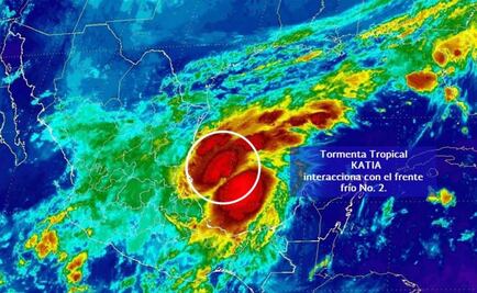 Establecen zona de vigilancia en Tamaulipas y Veracruz por “Katia”