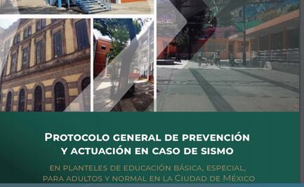 Publican protocolo de actuación sísmica para escuelas de la CDMX