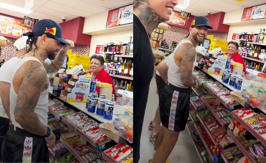 Maluma es captado en un Oxxo de Monterrey, Nuevo León, este fin de semana.
Fotos: X