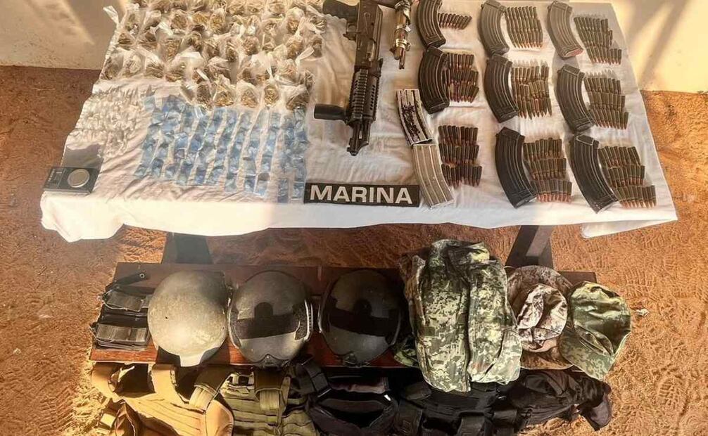 Los uniformados detuvieron a 93 presuntos infractores y aseguraron 34 armas de diferentes calibres. Foto: Semar