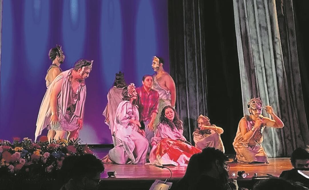 La obra de Producciones Maqueta retoma el clásico griego para ofrecer una versión contemporánea. Aquí, Eurídice no muere, desaparece. Fotos: Cortesía.